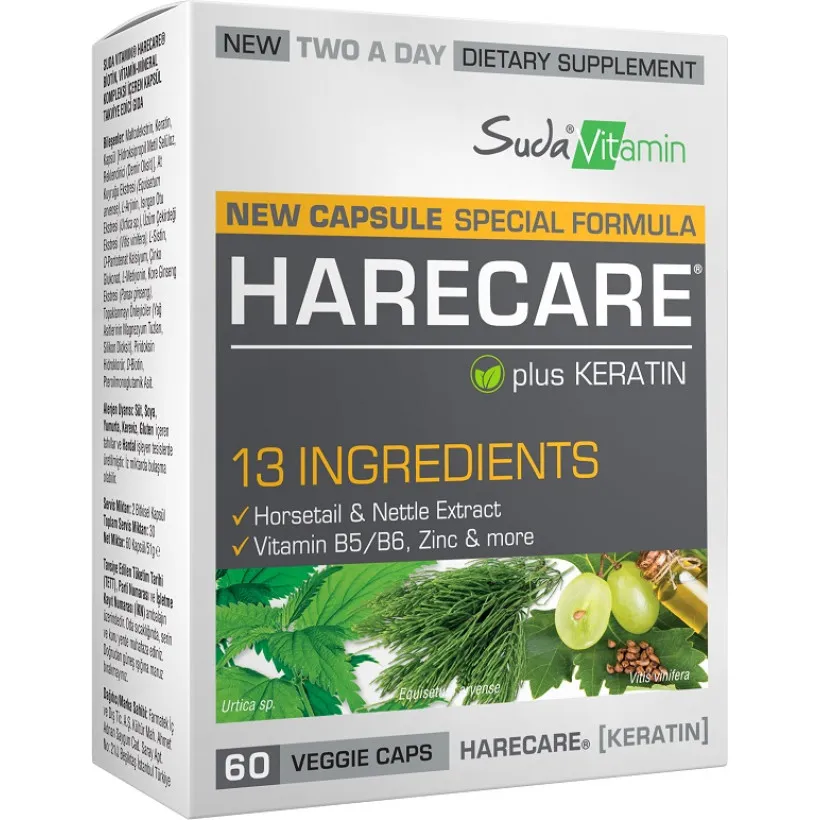 Suda Vitamin Harecare  60 Kapsül