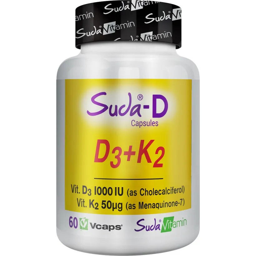 Suda Vitamin Suda-D K2+D3  60 Bitkisel Kapsül