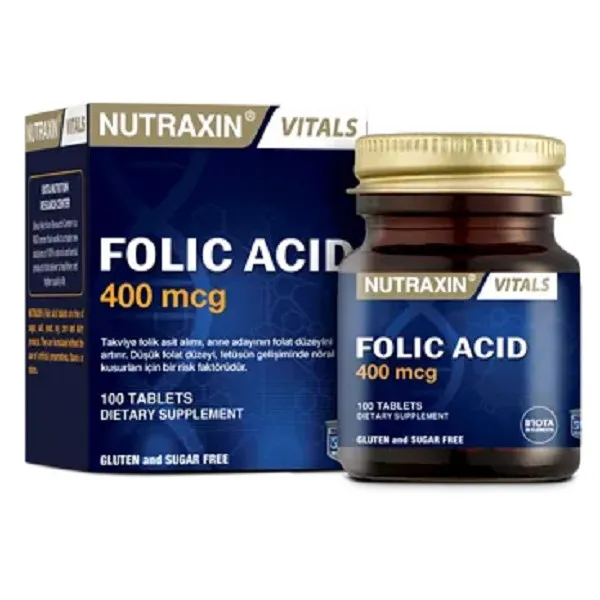 Bigjoy Nutraxin Folik Asit Gıda Takviyesi  100 Tablet