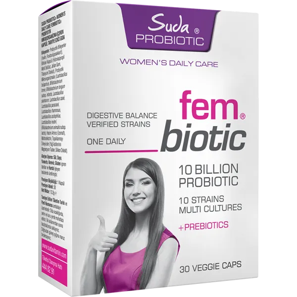 Suda Probiotic Fembiotic  30 Bitkisel Kapsül