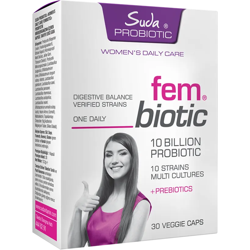 Suda Probiotic Fembiotic  30 Bitkisel Kapsül