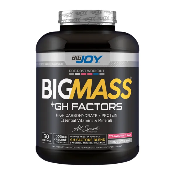 Bigjoy BIGMASS Gainer GH FACTORS Çilek 3000g