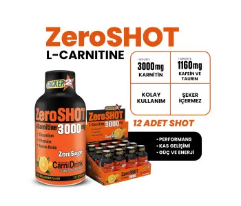 ZeroSHOT 3000mg Portakal 720ml