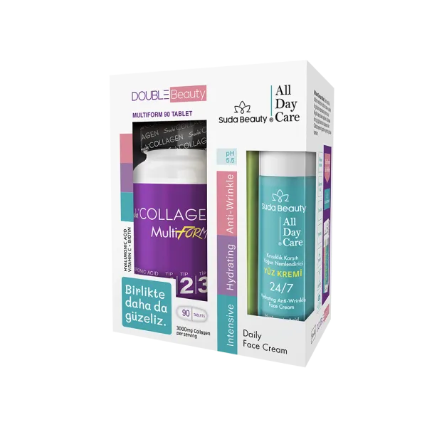 Suda Collagen Double Beauty Aromasız 90 Tablet